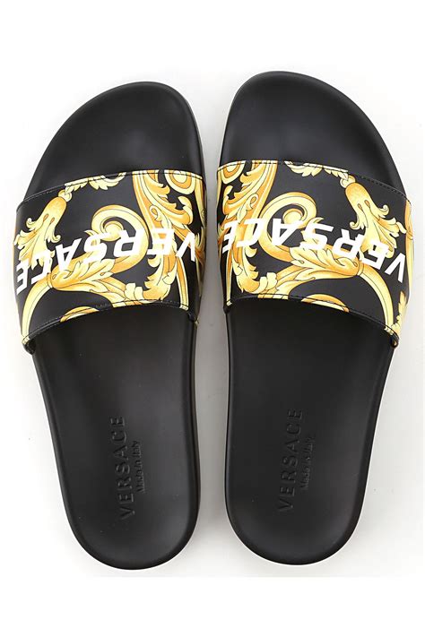 versace flip flops men's